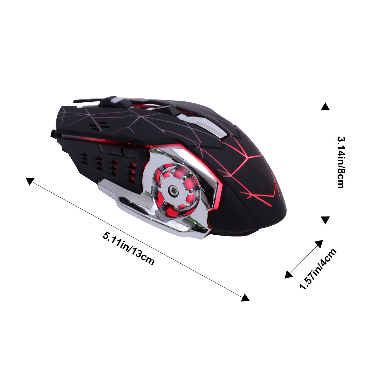 Gaming Mouse Wired Black 7 Col - Esports Gaming Competition 评论和价格