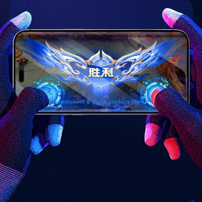 77JD 1 Pair Highly Sensitive F - Esports Gaming Finger Sleeve 评论和价格