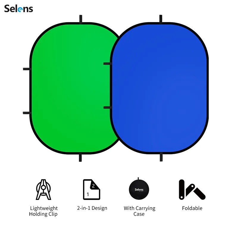 Selens Green Screen Photo Back - Green Screen Collapsible 评论和价格