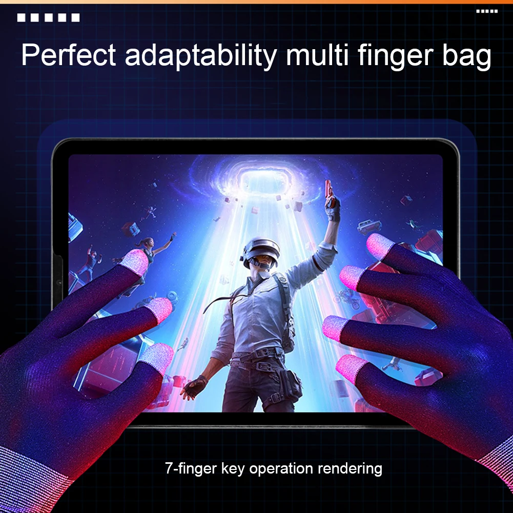 1 Pair Game Playing Gloves Hig - Esports Gaming Finger Sleeve 评论和价格