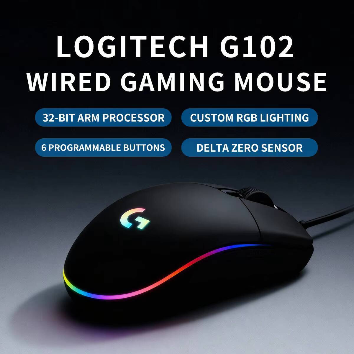 Logitech G102 Gaming Mouse, 8x - Esports Gaming Competition 评论和价格