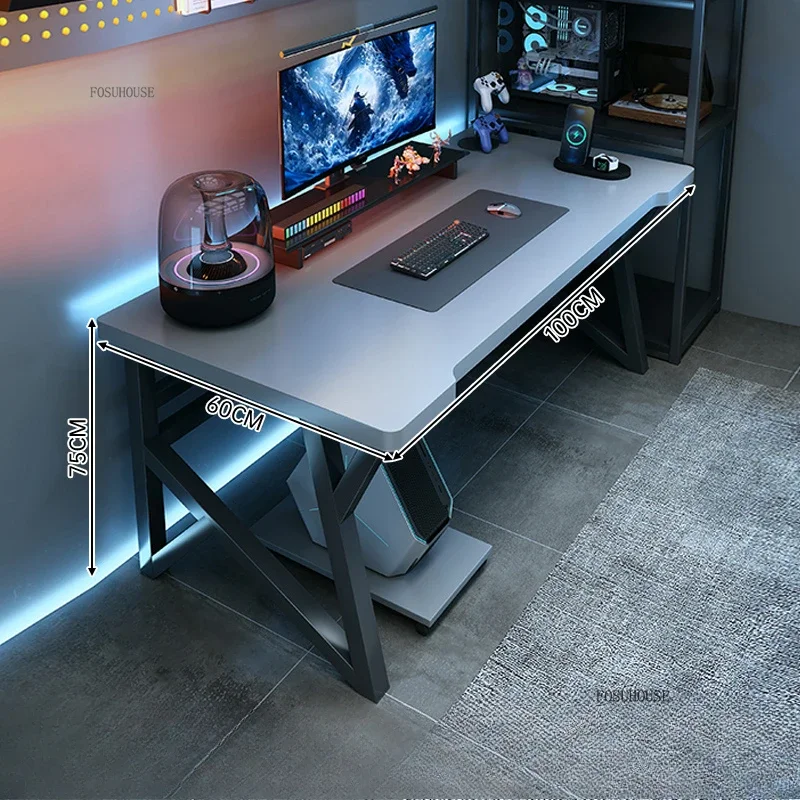 Modern Double Computer Desks H - Esports Gaming School 评论和价格